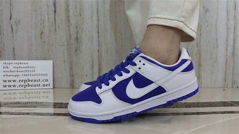 Nike Dunk Low Racer Blue On Feet - YouTube