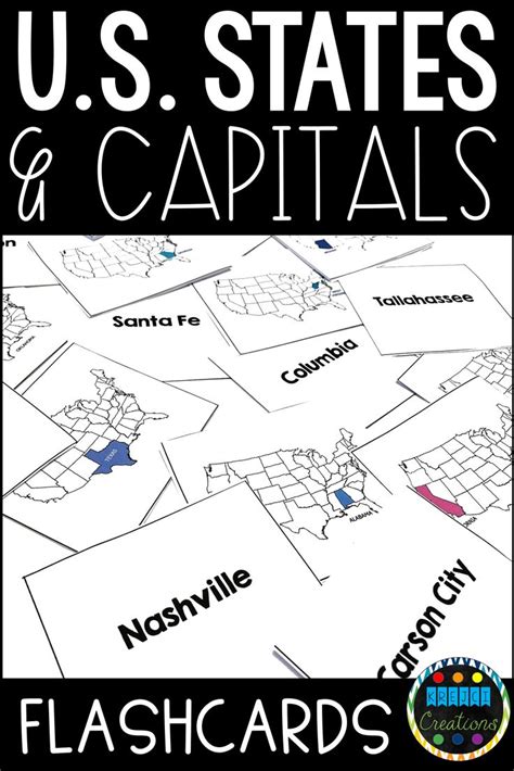 Do your students need help memorizing the 50 states and capitals? These flashcards are the ...