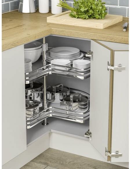 Carousel Kitchen Storage - HALF KITCHEN CABINET 180 DEGREE CAROUSEL STORAGE SYSTEM ...