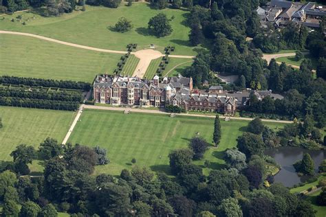 Sandringham House aerial view | Aerial view, Aerial images, Sandringham house