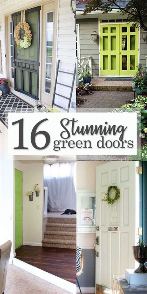 16 Stunning Green Doors, green door decor, home decor, door ideas, door ...