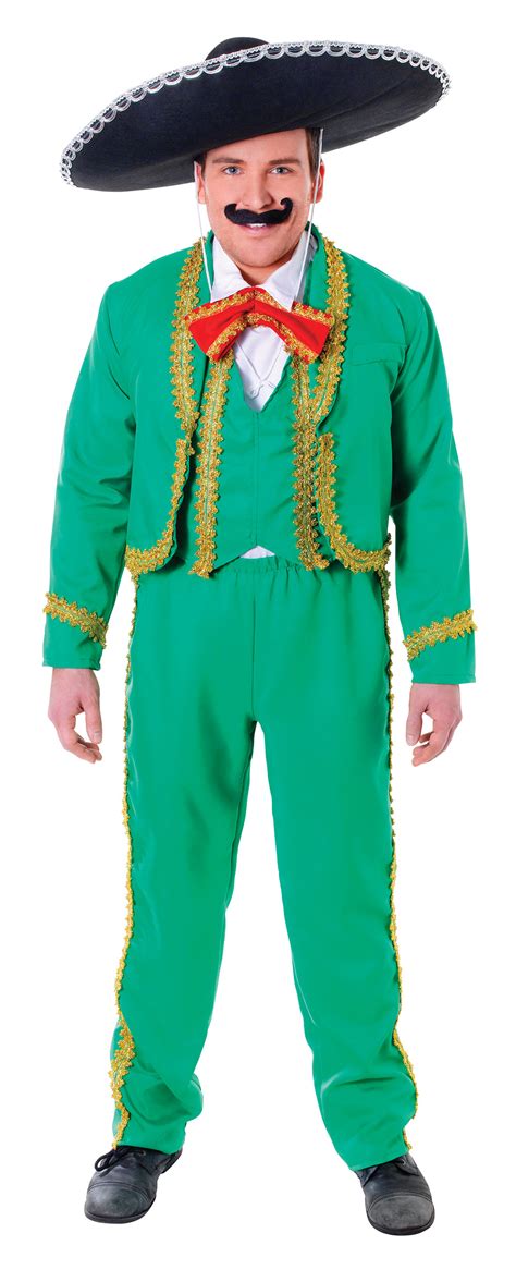 Mexican Mariachi Singer Mens Fancy Dress Band Player Adults Costume Outfit New 5051090016636 | eBay