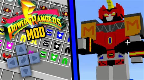 MOD POWER RANGER PARA MINECRAFT PE 1.1.0 - YouTube