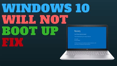 Windows 10 Will Not Boot Up FIX