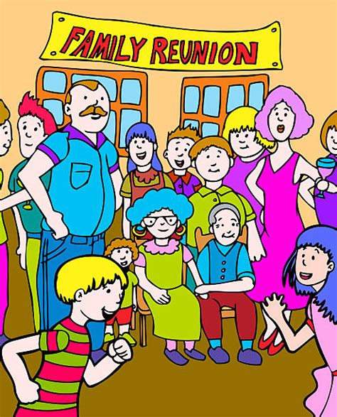 Family Reunion Clip Art, Vector Images & Illustrations - iStock