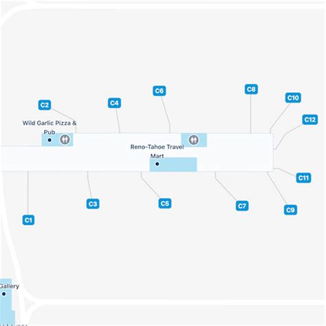 Reno Tahoe Airport Map | RNO Terminal Guide