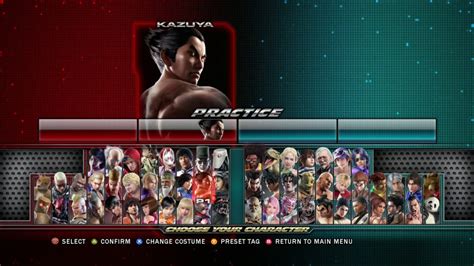 Tekken Tag Tournament 2: Character Select - YouTube