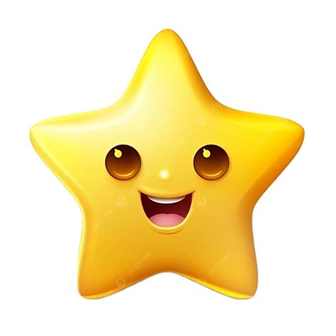 3d Star Emoji White Background, 3d, Star, Yellow PNG Transparent Image ...