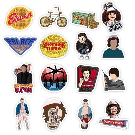 50Pcs Stranger Things Stickers Pack American Cartoon Movie | Etsy