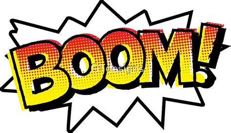 "BOOM! Comic Onomatopoeia" Posters by GTdesigns | Redbubble