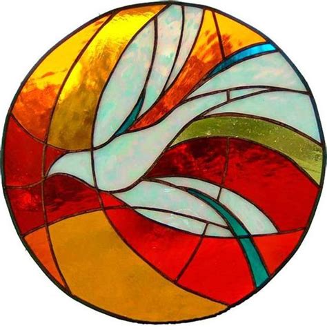 Stained glass dove - the dove represents holy spirit. If we're to have a loft window in the ...