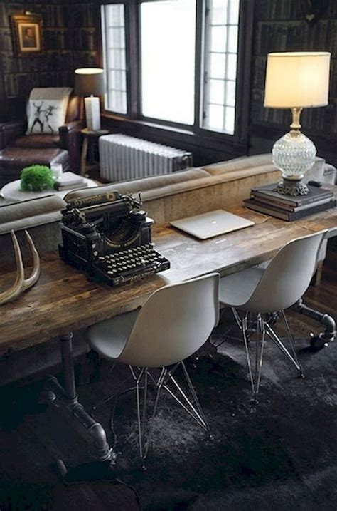 56+ Stunning Moody Mid Century Home Office Decor Ideas (28 ...