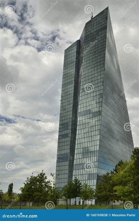 The New Headquarters of the ECB Editorial Stock Photo - Image of high ...