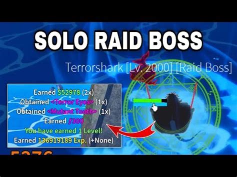 How To Defeat TERRORSHARK RAID BOSS Easy In Blox fruits | Solo Raid Boss Terrorshark in blox ...