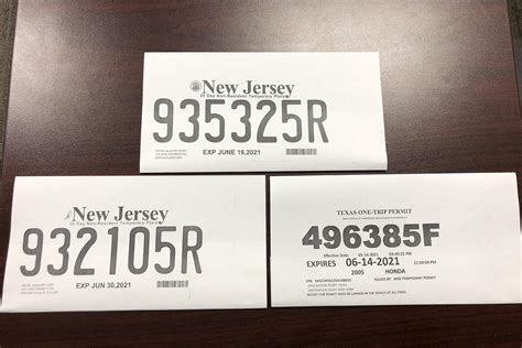 Temporary Tags/Paper License Plates