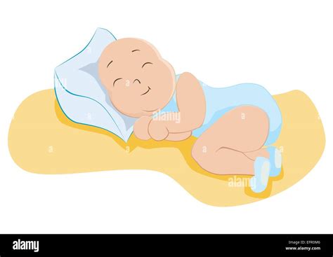 Baby boy in sweet dreams, vector illustration Stock Vector Image & Art ...