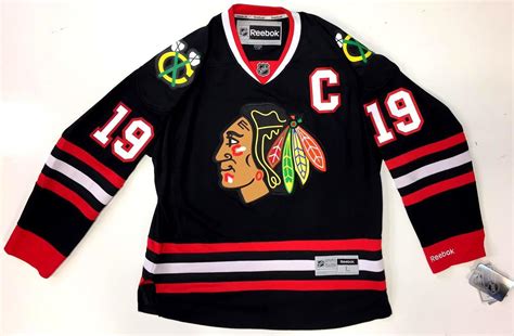 JONATHAN TOEWS CHICAGO BLACKHAWKS BLACK REEBOK PREMIER JERSEY NEW WITH ...