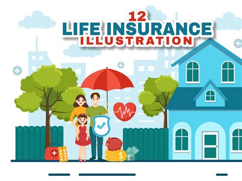 12 Life Insurance Vector Illustration by denayuneep ~ EpicPxls