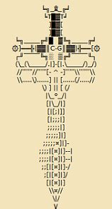 ASCII ART SWORD by kiabaman4258 on DeviantArt