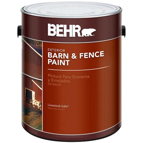 BEHR 1 gal. Red Barn and Fence Exterior Paint-02501 - The Home Depot