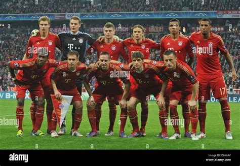 Munich's starting lineup before the Champions League quarter final ...