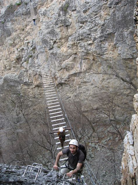 The "via ferrata" at Nelson Rocks in West Virginia. Didn't make it there when I lived in ...