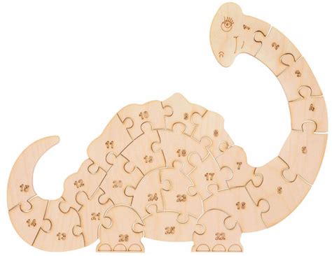 Free Dino Puzzle Laser Cut File Layout Template Vector – DXF DOWNLOADS ...