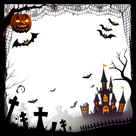 Halloween Border Transparent PNG Images Ai Generative 28141796 PNG