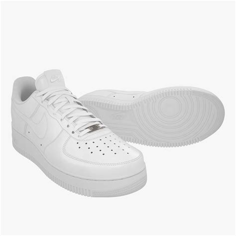 Nike Air Force 1 Set (White) 3D Model $99 - .max .fbx .obj .unknown - Free3D