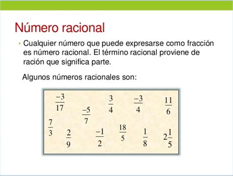 NÚMEROS RACIONALES