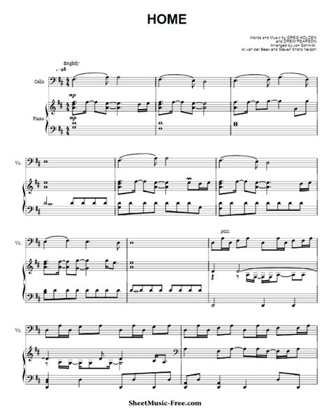 Home Sheet Music The Piano Guys Cello & Piano - ♪ SHEETMUSIC-FREE.COM