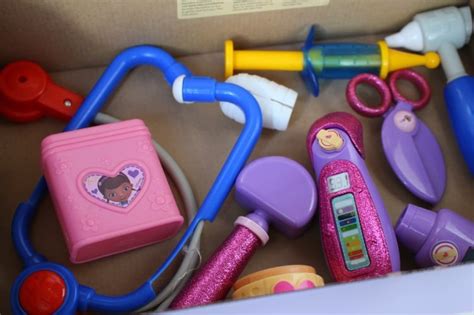 Doc Mcstuffins doctor kit - A girl and a glue gun