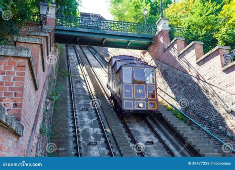 Funicular Tram Train Going To Buda Castle Stock Photo | CartoonDealer.com #39477258