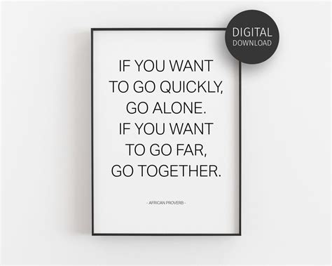 Teamwork Quote Inspirational Poster Downloadable Prints - Etsy