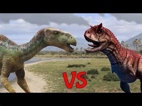 Iguanodon vs Carnotaurus | SPORE - YouTube