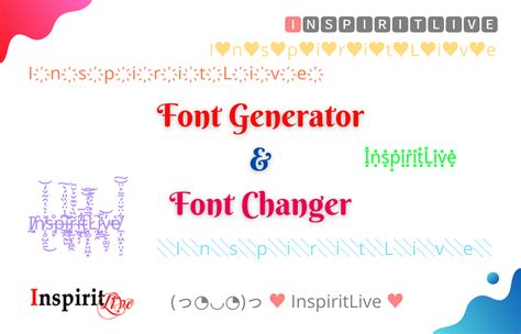 Font Generator & Font Changer - Best Free Fancy Text Generator Online - InspiritLive