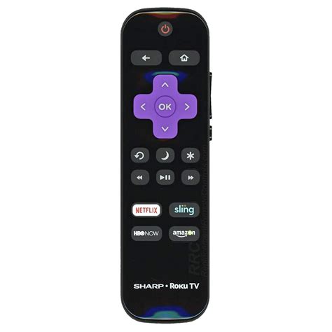 Sharp LC-RCRUS-17 Roku TV Remote Control - Walmart.com - Walmart.com