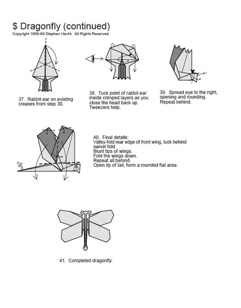 origami: An Example Of Dragonfly Model