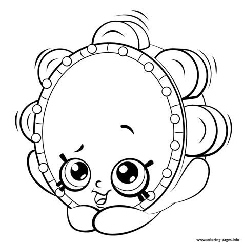 Tambourine Coloring Page - Freeda Qualls' Coloring Pages