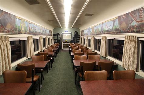 Interior of Oklahoma Railway Museum Santa Fe Railway Dining Car by ...