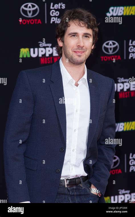 Josh Groban arrives at the premiere of Disney's 'Muppets Most Wanted' at the El Capitan Theatre ...