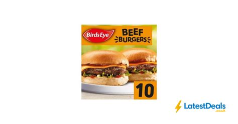 Birds Eye Original Beef Burgers with Onions X 10, £4.25 at Sainsbury's