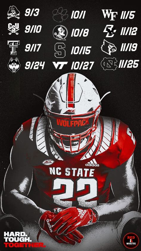 2022 NC State Football Schedule iPhone & Desktop Backgrounds