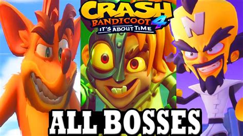 Crash Bandicoot 4 - All Bosses (With Cutscenes) + Ending - YouTube