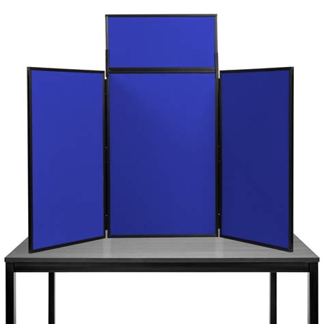 Folding Table Top Display Boards, Blue 3 Panel Maxi From Panel Warehouse - Display Boards Best ...