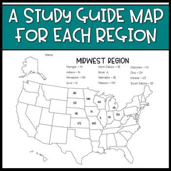 Regions of the United States - Maps and Quizzes by Lattes and Lesson Plans