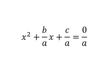 Quadratic Formula Derivation Activity by Catenary | TpT