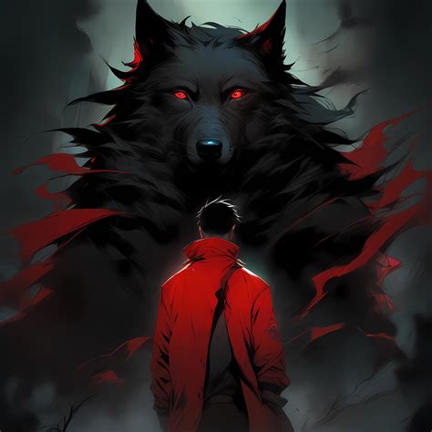 Anime Red Wolf Boy