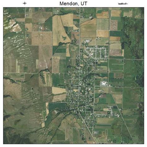 Aerial Photography Map of Mendon, UT Utah