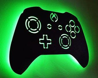 LED Lighted Playstation Controller Wall Art, Video Game Art, Game Room Decor Sign, PS1 PSX Ps2 ...